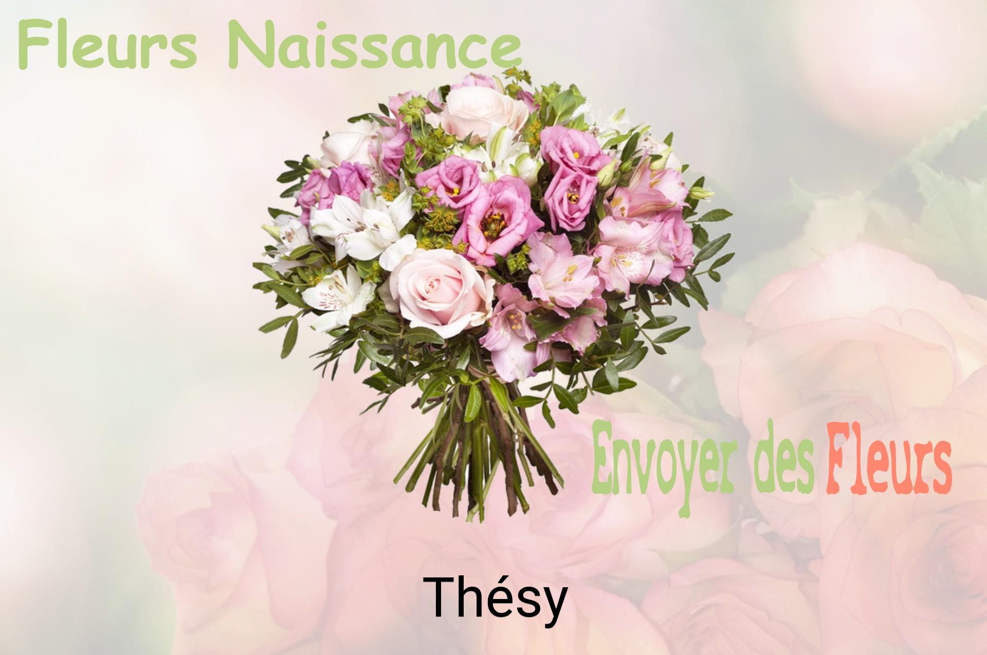 Bouquet de fleurs de naissance livré à Thésy